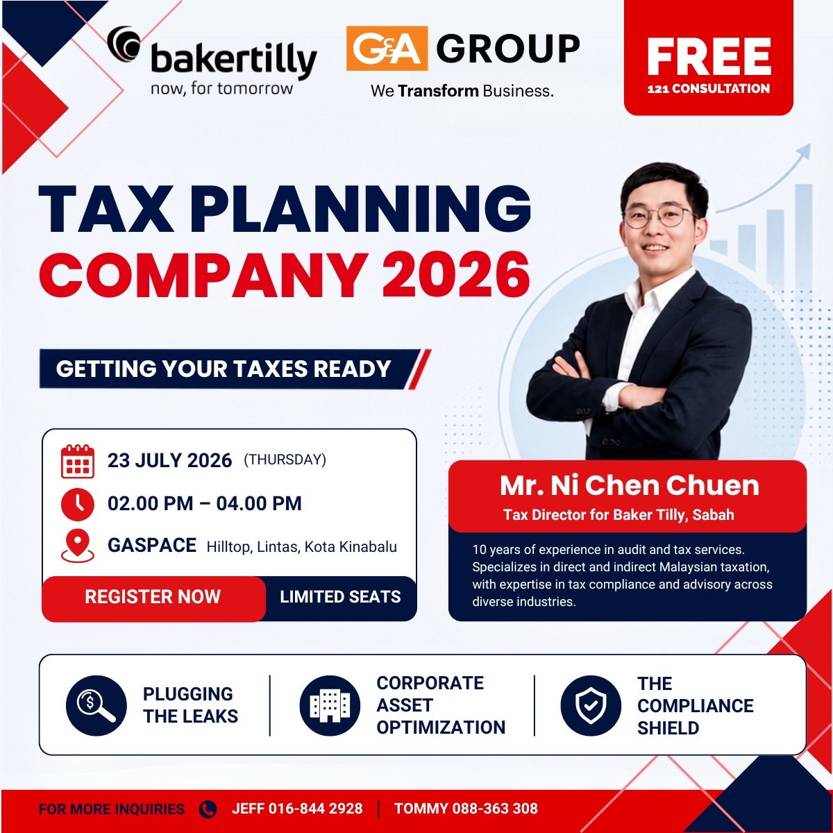 23 Jul Company Tax Planning (NC)